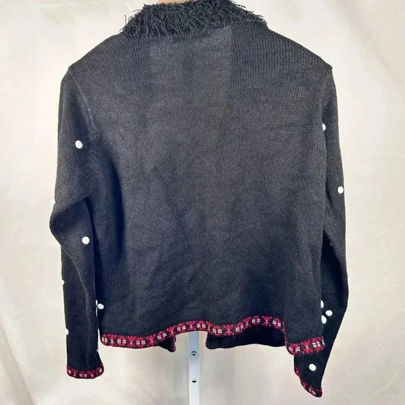 Karen Scott Size Small Christmas Sweater Snowman 3D Holiday - Picture 2 of 14